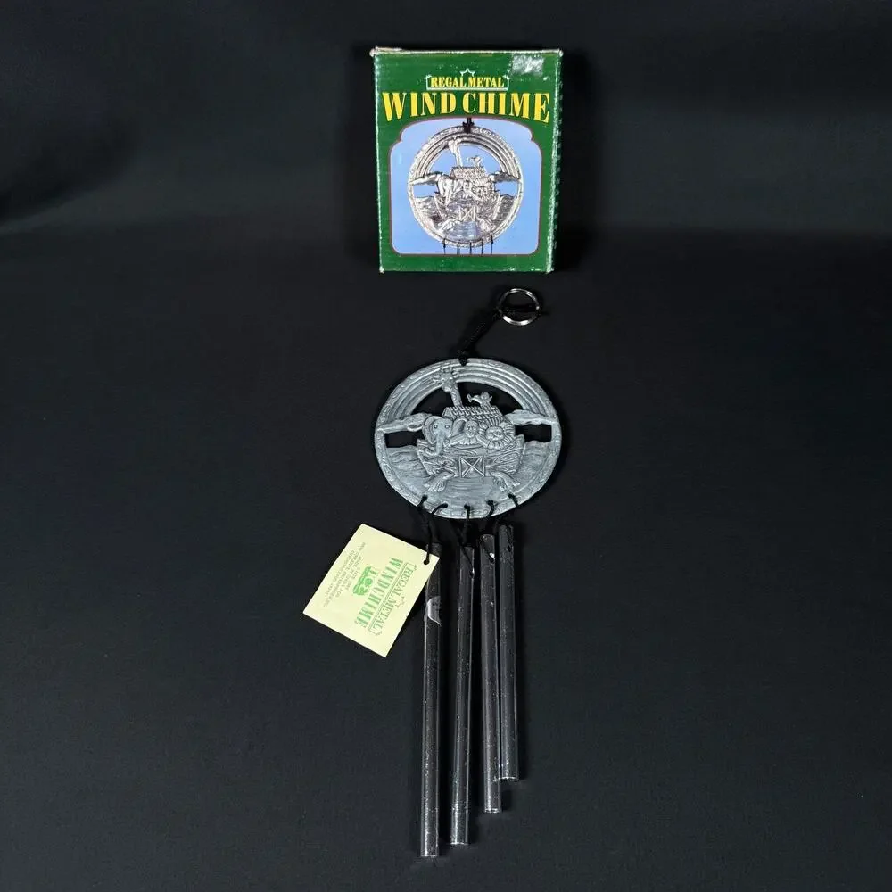Regal Metal Wind Chime - Decorative Ship Design with Original Box